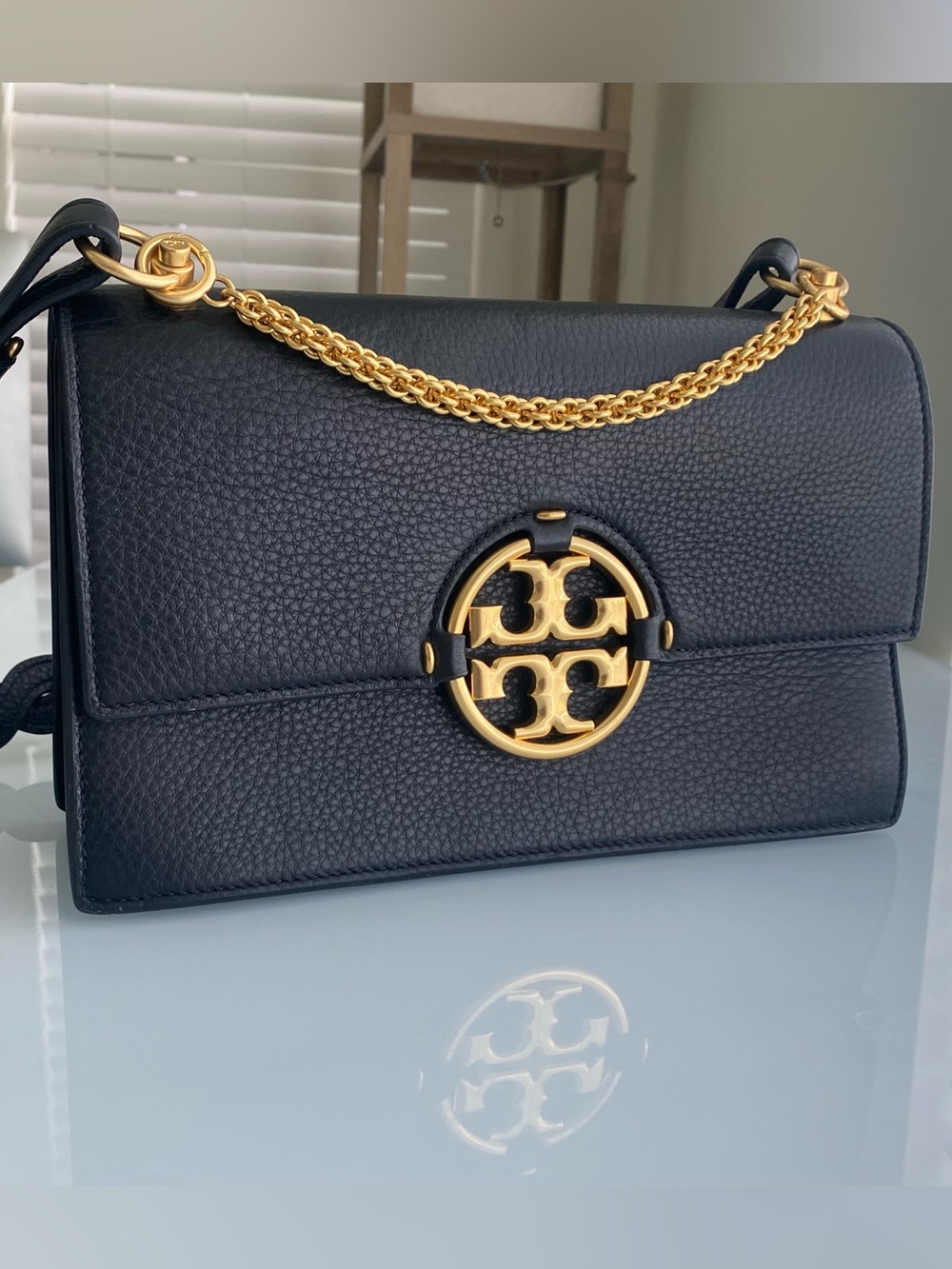 Tory Burch Black Large Miller Shoulder Bag